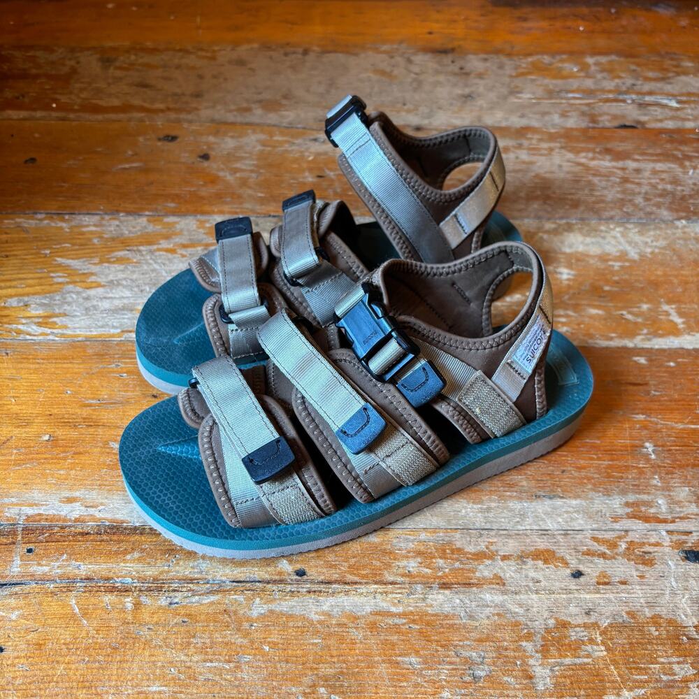 Suicoke GGA-V Strappy Sandal, Kahki Green, US Men’s 7 / Women’s 9, vibram Sole